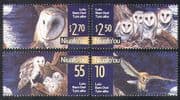 Niuafo'ou 2001 Owls/ Nature/ Birds/ Birds of Prey/ Raptors 4v set (b4172)