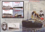 Niuafo'ou 2012 Titanic/ Ships/ Boats/ Shipwrecks/ Transport/ People 4v shtlt (b2003u)