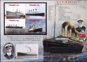 Niuafo'ou 2012 Titanic/ Ships/ Boats/ Shipwrecks/ Transport/ People IMPERFORATE m/s (s542b)