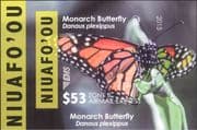 Niuafo'ou 2015 Butterflies/ Insects/ Nature/ Butterfly/ Express Mail/ EMS IMPERF m/s (b3356j)