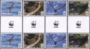 Niuafo'ou 2016 WWF/ Black Petrel/ Birds/ Nature/ Endangered Species 4v gutter prs (b209ma)