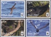 Niuafo'ou 2016 WWF/ Black Petrel/ Birds/ Nature/ Endangered Species 4v set (b209m)