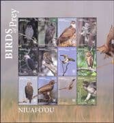 Niuafo'ou 2018 Birds of Prey/ Raptors/ / Eagles/ Nature/ Wildlife 12v m/s (s5346c)