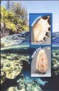 Niuafo'ou 2018 Conch/ Sea Shells/ Seashells/ Marine/ Nature/ Animals 2v m/s (b7862d)