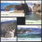 Niue 1999 Scenic Views/ Landscape/ Seascape/ Palm Trees/ Palms/ Nature/ Tourism 4v (n41662)
