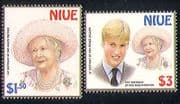 Niue 2000 Royalty / Prince William / HM QM 2v set (n30664)