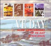 Niue 2005 "VE Day"/ WWII/ Military/ Army/ Planes/ Parachutes/ Graves/ Aviation 4v m/s (n15538n)