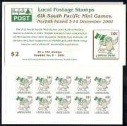 Norfolk Is 2001 Owl / Birds / Sport / Games 20v bklt (n27704)