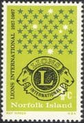 Norfolk Island 1967 Lions Club International/ Welfare/ Education/ Health/ Stars/ Emblem 1v (b210s)