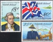 Norfolk Island 1978 Capt Cook/ Ships/ Boats/ Sailing/ Explorers/ Transport/ Flags 3v set (b210m)