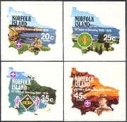 Norfolk Island 1978 Scouts/ Baden Powell/ Scouting/ Youth/ Leisure/ Views/ Maps 4v s/a set (n18050b)