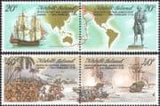 Norfolk Island 1979 Captain Cook/ Ships/ Sailing/ Maps/ Nautical/ Transport/ Art/ Artists/ Paintings 4v set (b210r)
