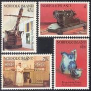 Norfolk Island 1991 Ship/ Cannon/ Ceramics/ Jug/ Museums/ Transport 4v set (n18039)