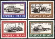 Norfolk Island 1995 WWII/ Car/ Lorries/ Motors/ Motoring/ Transport/ Caterpillar Bulldozer 4v set (s4174)