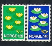 Norway 1977 Flowers  /  Nature  /  Conservation  /  Environment  /  Animation  2v set (n33964)