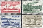 Norway 1977 Ships/ Boats/ Nautical/ Sailing/ Paddle-Steamers/ Ferry/ Ferries/ Transport 4v set (n44873)