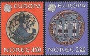 Norway 1981 Europa/ Art/ Painting/ Mermaid/ Bowl/ Box/ Craft/ Heritage 2v set (n43386)