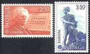 Norway 1983 Europa/ Grieg / Composers / Music / Mathematics / Statues / People 2v (n40980