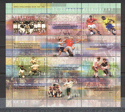 Norway 2002 Football / Soccer / WC / Olympics 6v m / s (s1961)