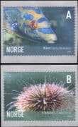 Norway 2006 Wrasse/ Urchin/ Fish/ Marine/ Sea Life/ Nature/ Wildlife 2v s/a set (n18840)