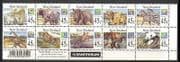 NZ 1994 Bear / Panda / Zebra / Lion / Tiger 10v crn blk n22780