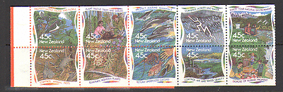 NZ 1995 Dolphin / Whale / Bird / Rabbit / Environ bklt (n15935)