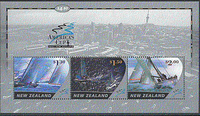 NZ 2002 America's Cup / Boats / Sailing / Sport 3v m / s s1879