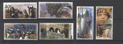 NZ 2002 Lord of Rings Two Towers / Horses 6v set s2791