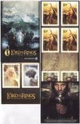 NZ 2003 Lord of the Rings/ Film/ Cinema/ Hobbits/ Gandalf/ Gollum 10v s/a bklt s5675