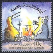 NZ / New Zealand 1988 Australia Bicentenary / Kiwi / Koala / Fire / Birds 1v (n40394)