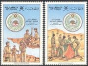 Oman 1986 Scouts/ Scouting/ 17th Arab Scout Camp/ Youth/ Leisure 2v set (n30173)