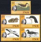 Palau 1985 Audubon / Birds / Nature / Art / People 5v (n30018)