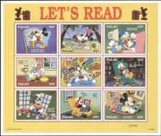 Palau 1997 Disney/ Literacy Campaign/ Books/ Mickey/ Donald/ Minnie/ Goofy/ Cartoons 9v sht (b437h)