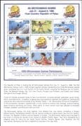 Palau 1998 4th Micronesian Games/ Diving/ Swimming/ Canoeing/ Sports 9v sht (s5047d)