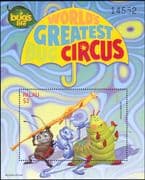 Palau 1998 "Bug's Life"/ Disney/ Films/ Cinema/ Animation/ Cartoons/ Insects 1v m/s (ad1041)