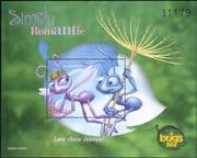 Palau 1998 "Bug's Life"/ Disney/ Films/ Cinema/ Animation/ Insects 1v m/s (ad1028)