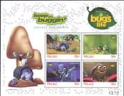 Palau 1998 "Bug's Life"/ Disney/ Films/ Cinema/ Cartoons/ Animation/ Insects 4v sht (b437p)