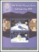 Palau 2002 Winter Olympic Games/ Olympics/ Sports/Super-G Skiing 2v m/s (n41337)