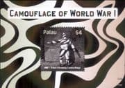 Palau 2015 World War One Camouflage/ WWI/ Soldiers/ Army/ Military 1v m/s (n15405g)