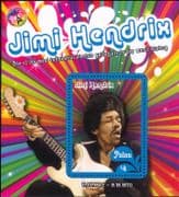 Palau 2016 Jimi Hendrix/ Rock Music/ Guitar/ People/ Musician/ Musical Instruments 1v m/s (n17525a)