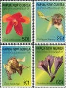 Papua New Guinea - PNG 1998 Orchids/ Flowers/ Plants/ Nature 4v set (b9742)