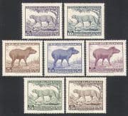 Paraguay 1961 Independence / Puma / Tapir / Wildlife / Nature / Cats / Animals 7v set n33974