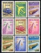 Paraguay 1961 Truck / Boat / Plane / Radio / Commerce 9v n31252
