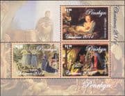 Penrhyn 2014 Christmas/ Greetings/ Art/ Artists/ Paintings/ Boticelli 3v m/s (b725c)