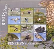 Penrhyn 2018 Birds of Prey/ Raptors/ Eagles/ Osprey/ Nature/ Wildlife 12v sht (s5346e)