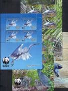 Penrhyn Isl;and 2008 WWF/ Pacific Reef Egret/ Birds/ Nature/ Conservation 4 x 4v shtlts (b6548k)