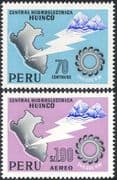 Peru 1966 Huinco Hydro-Electric Scheme/ Electricity/ Energy/ Power/ Mountains 2v set (n31492)