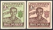 Philippines 1948 Scouts 25th Anniversary/ Scouting/ Youth/ Leisure/ People 2v set imperforate (n28743)