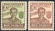 Philippines 1948 Scouts 25th Anniversary/ Scouting/ Youth/ People 2v set (n28742)