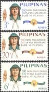 Philippines 1966 Philippines Girl Guides 25th / Guiding/ Scouts  3v set (n33792)